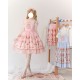 Strawberry Witch Rabbit In The Rose Garden Skirt, JSK and One Piece(Full Payment Without Shipping)